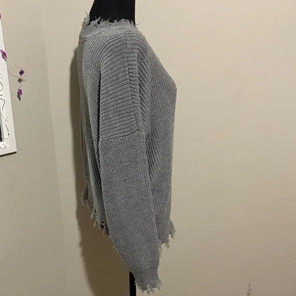 Zenana Outfitters Charcoal V-Neck Sweater - Picture 7 of 10